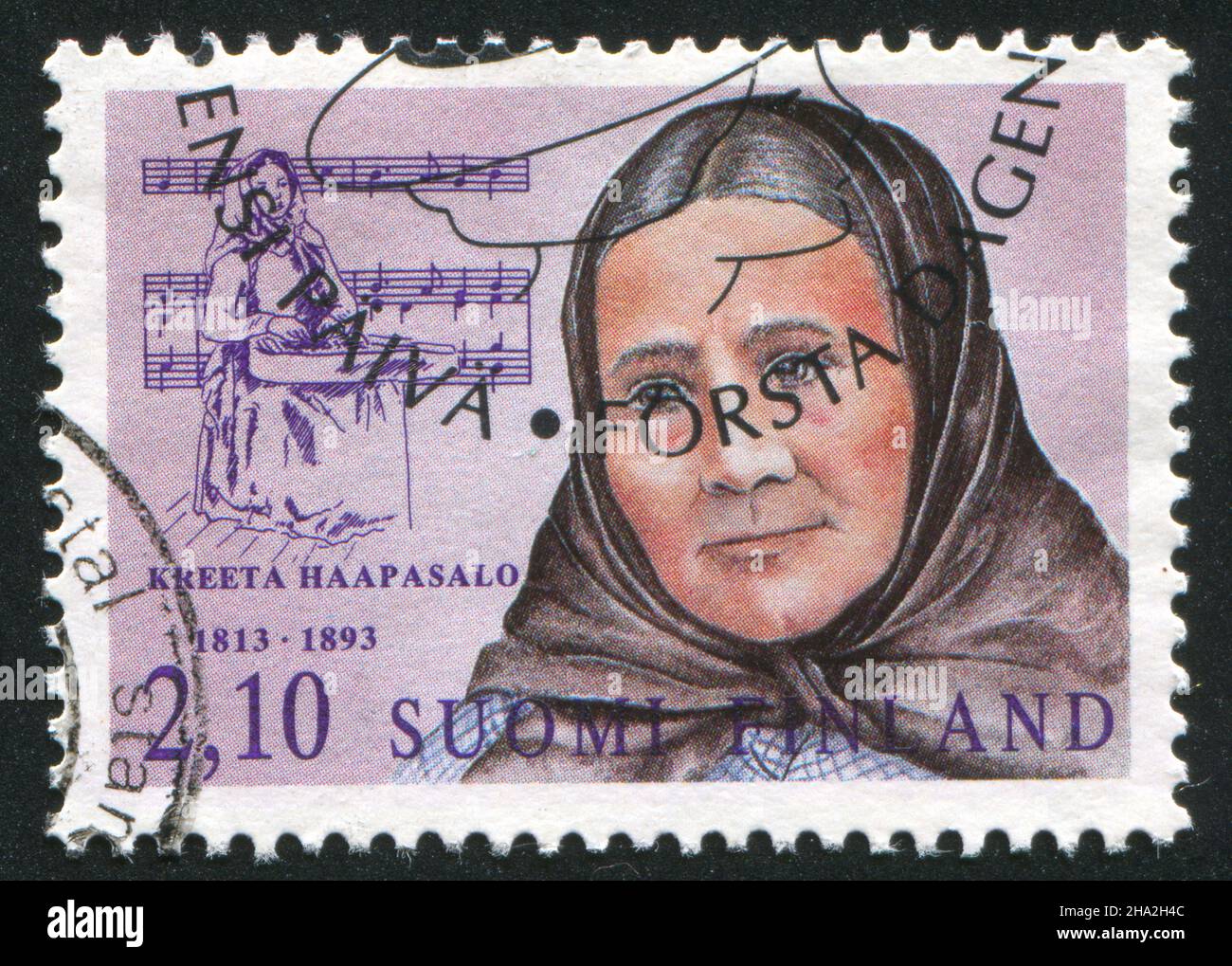 FINLAND - CIRCA 1992: stamp printed by Finland, shows Kreeta