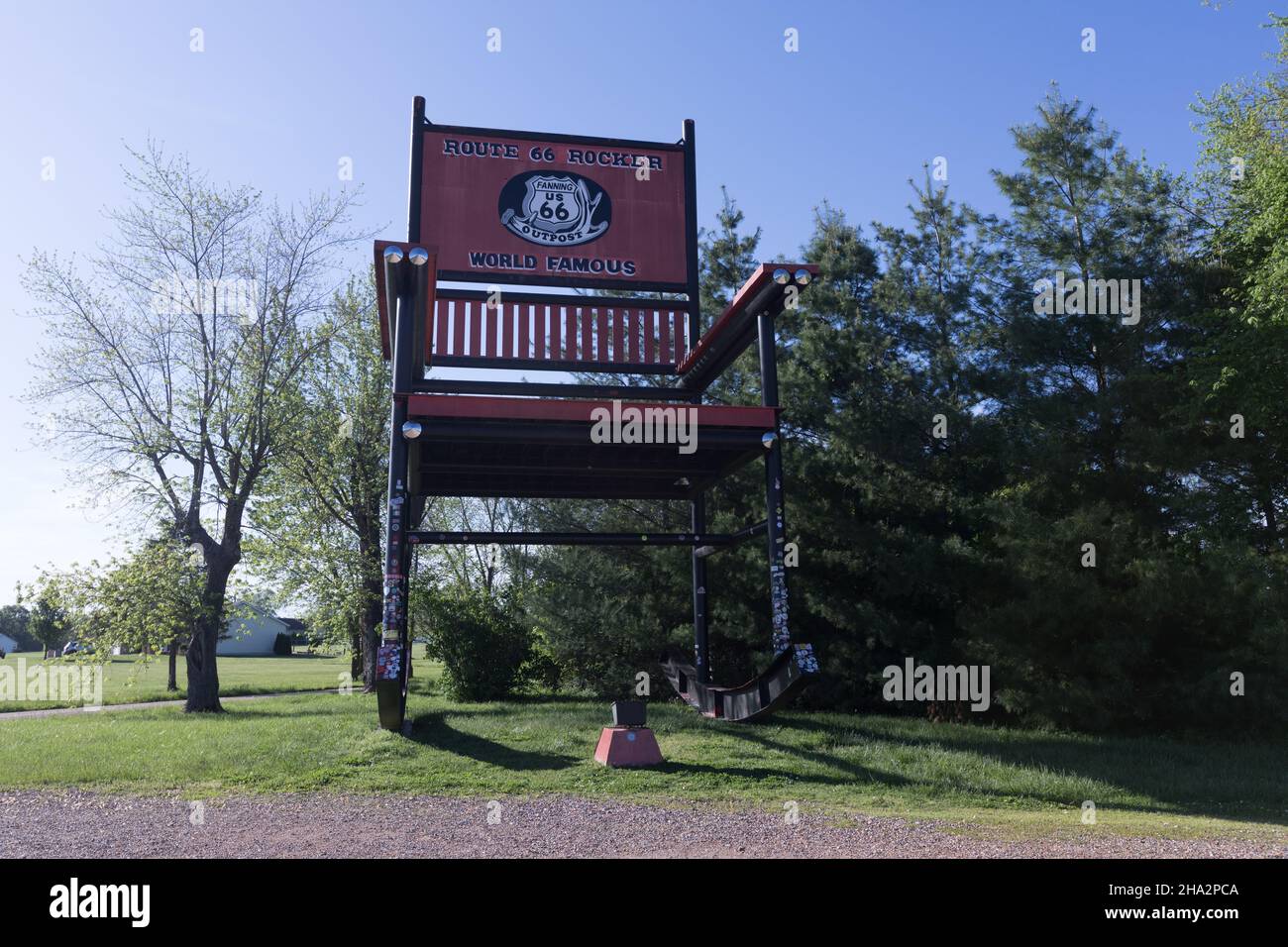 Fanning, Missouri, MO, USA On Route 66, The 2nd Largest Rocking Chair ...