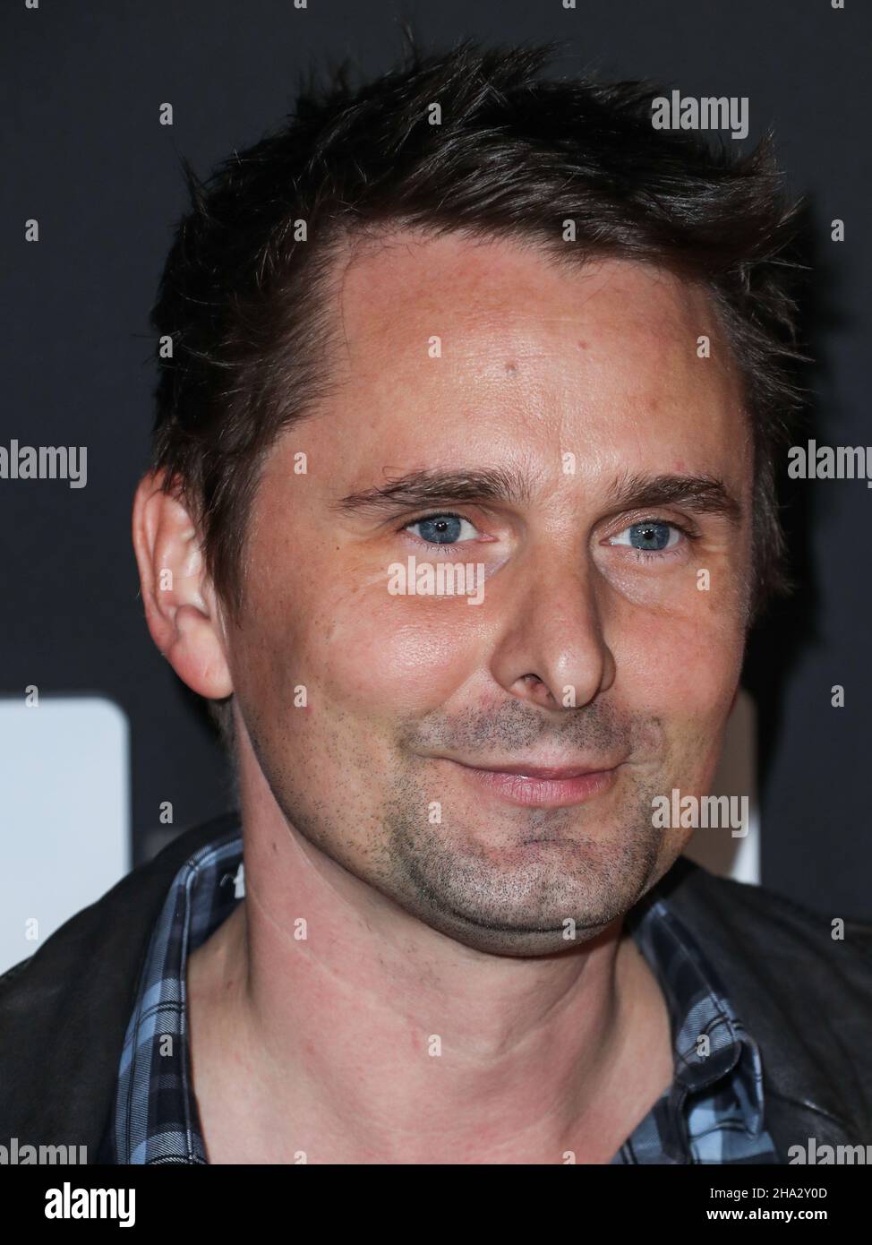 Hollywood, United States. 09th Dec, 2021. HOLLYWOOD, LOS ANGELES, CALIFORNIA, USA - DECEMBER 09: Singer Matt Bellamy of Muse arrives at the Flip Grand Launch Event Hosted by Grammy-Nominated Artist Halsey with Performances by Scout Willis, BIA, and Kehlani held at Avalon Hollywood on December 9, 2021 in Hollywood, Los Angeles, California, United States. (Photo by Xavier Collin/Image Press Agency) Credit: Image Press Agency/Alamy Live News Stock Photo