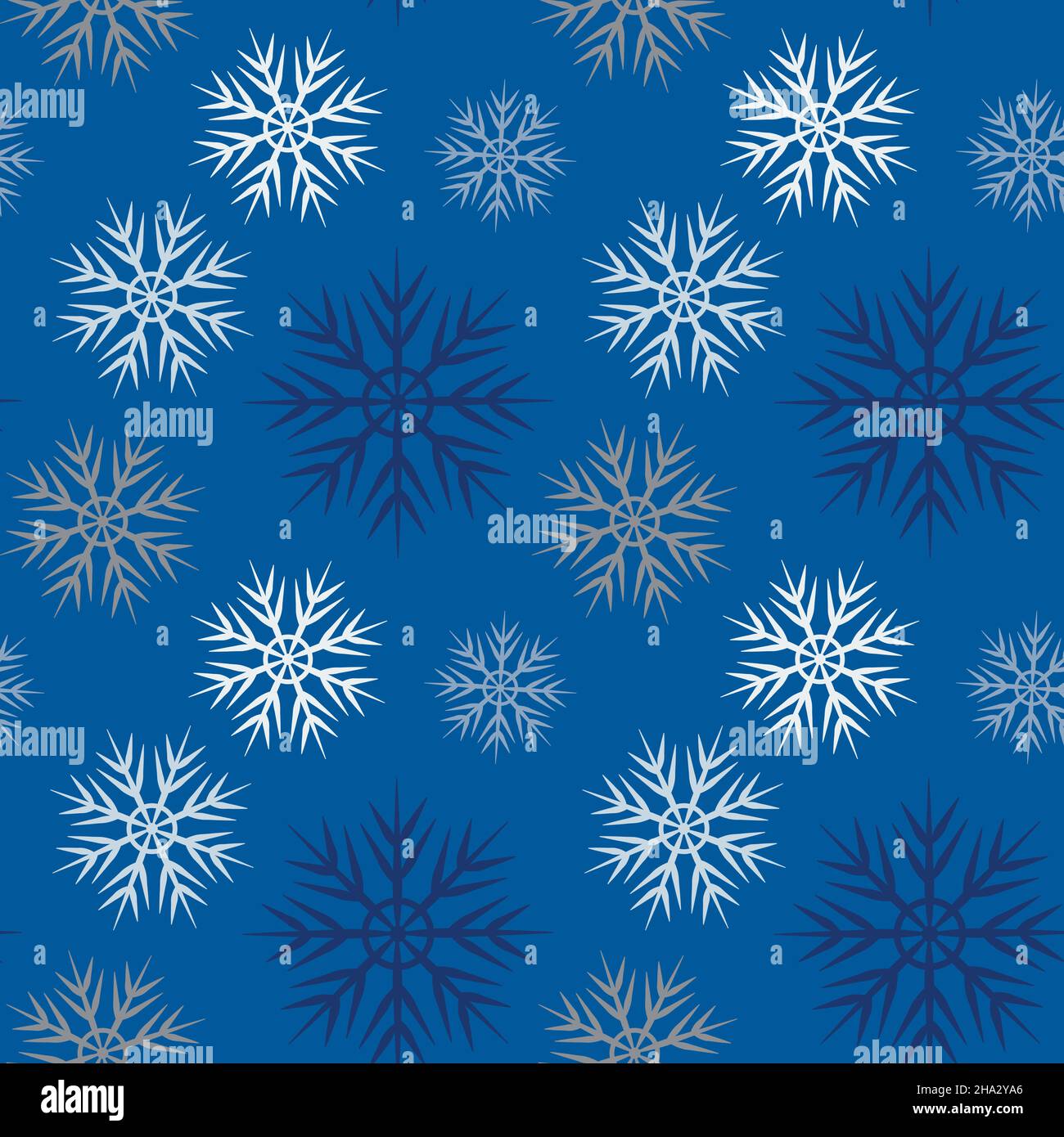 A seamless pattern on a square background is snowflakes. Design element ...