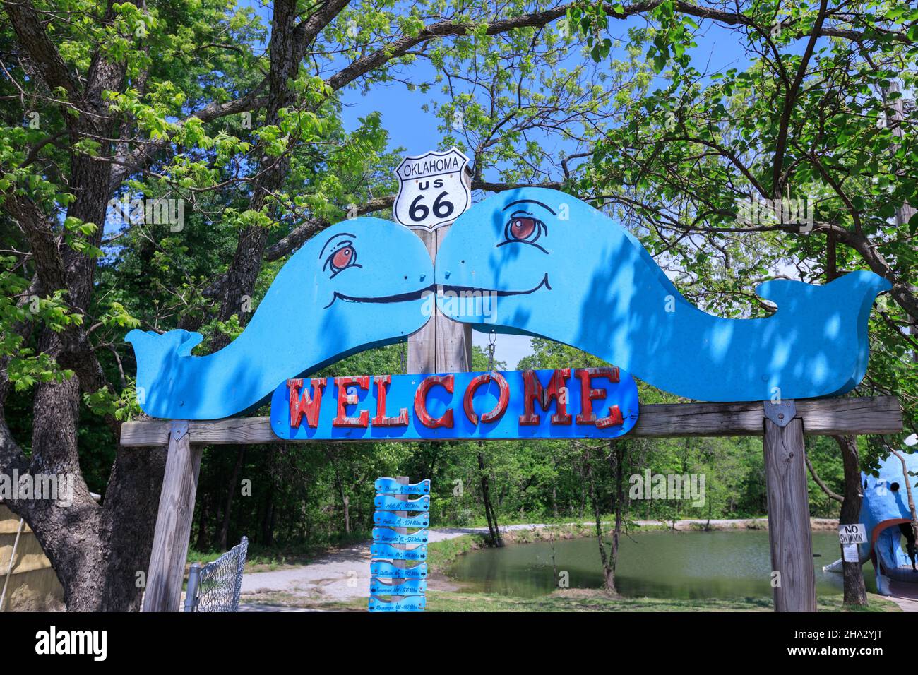 Catoosa, Oklahoma, OK, Blue Whale of Catoosa is a waterfront structure