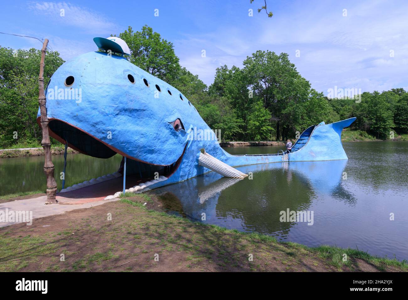 Catoosa, Oklahoma, OK, Blue Whale of Catoosa is a waterfront structure