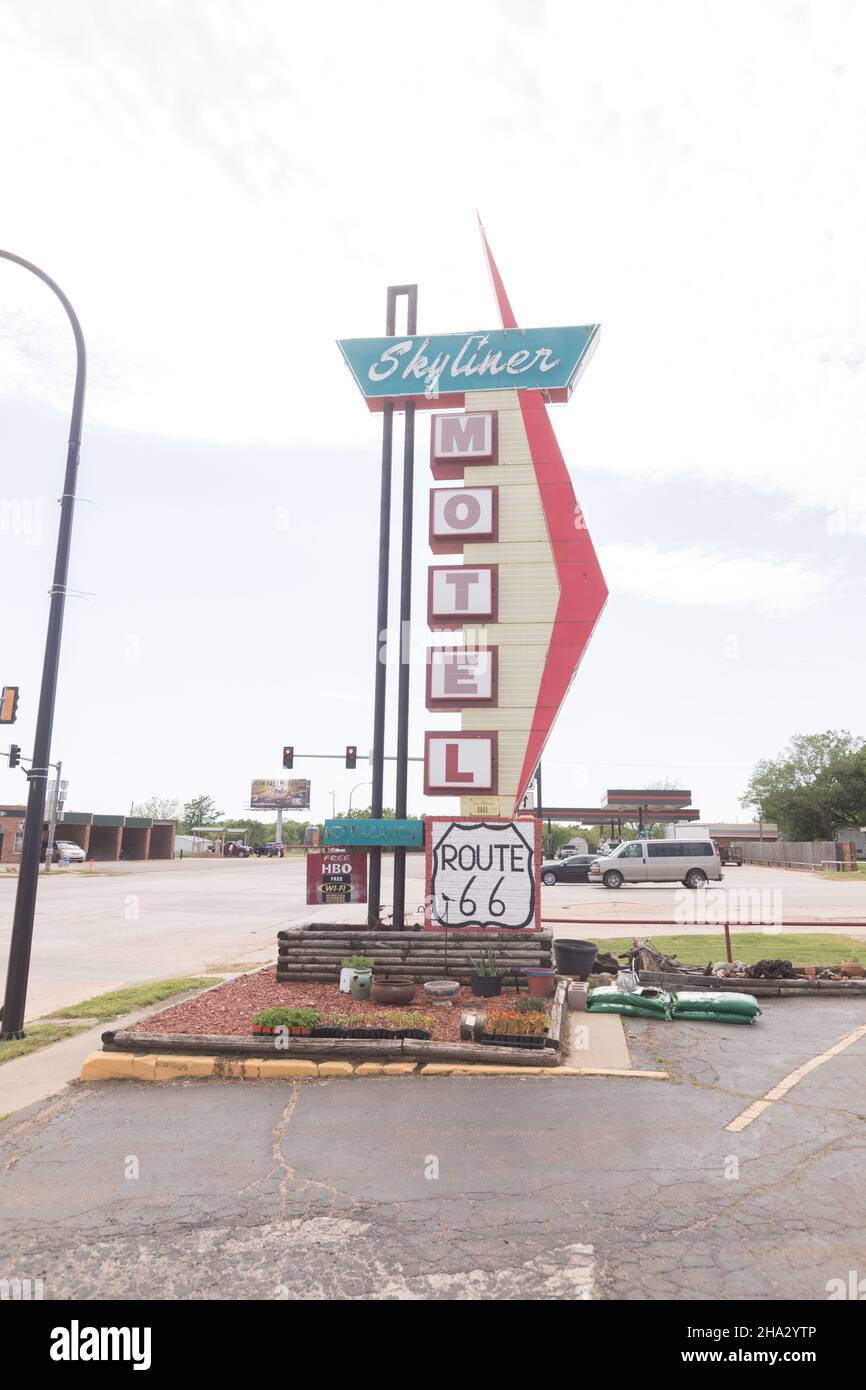Stroud, Oklahoma ,Skyliner Motel Stock Photo Alamy