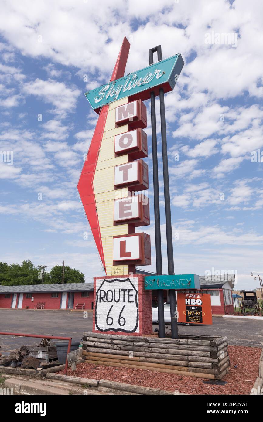 Stroud, Oklahoma ,Skyliner Motel Stock Photo Alamy