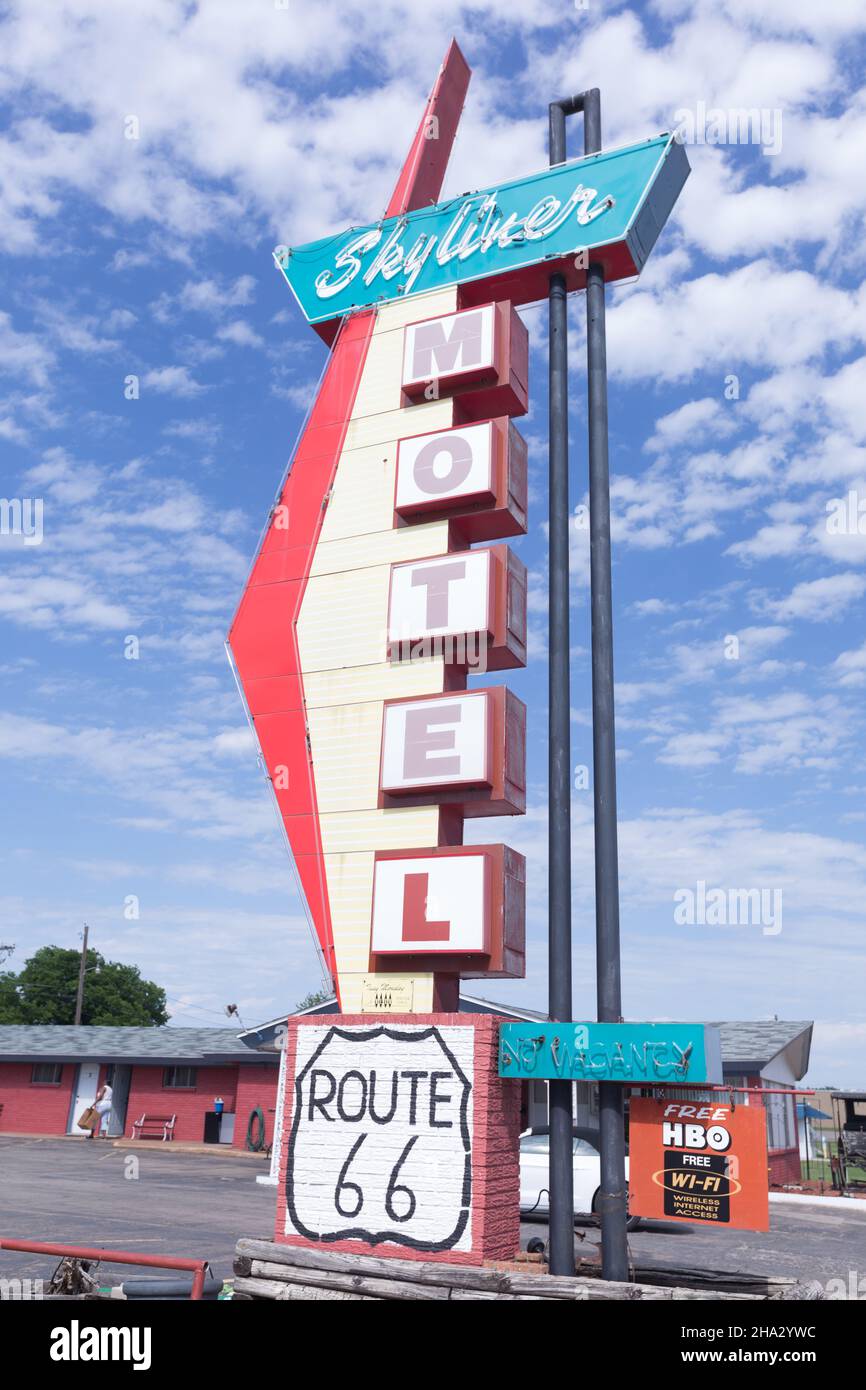 Stroud, Oklahoma ,Skyliner Motel Stock Photo Alamy