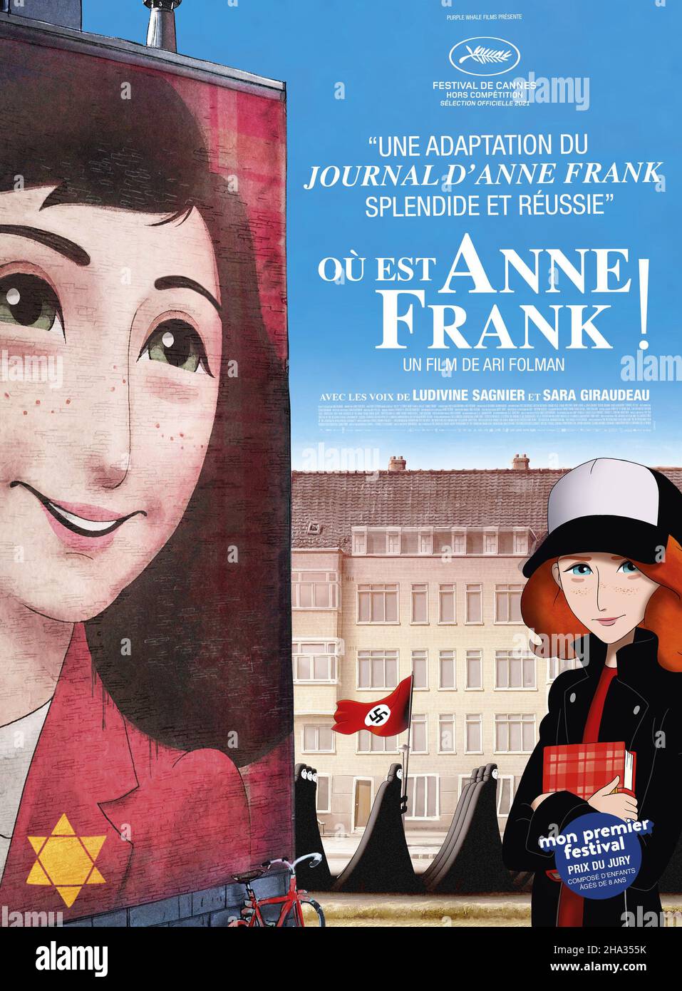 Where Is Anne Frank Year : 2021 France / Israel / Netherlands / Belgium Director : Ari Folman Animation French poster Stock Photo