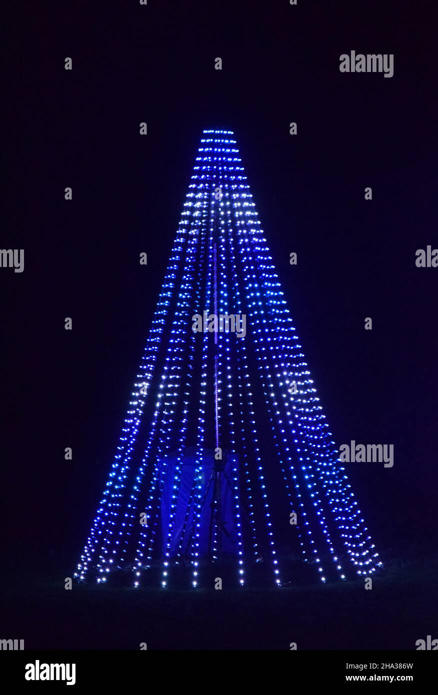 Bury st edmunds, christmas 2021 illuminabbey, abbey gardens Stock Photo