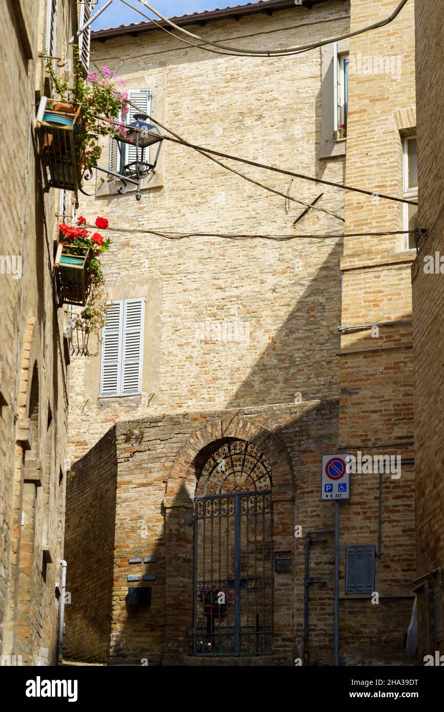Fermo Fermo, Marche, Italy: old buildings in the historic city Stock Photo ...