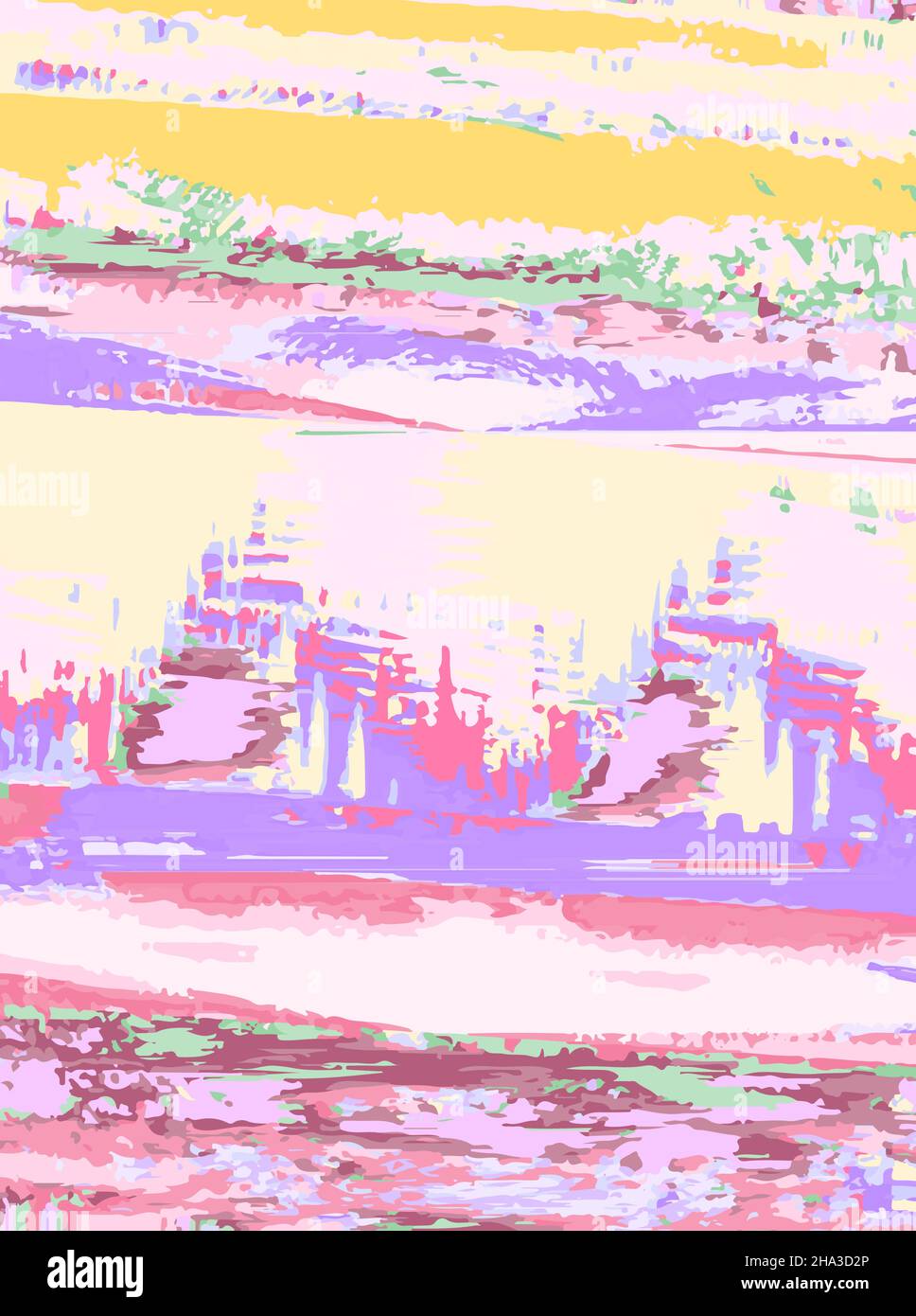 This is a illustration of Cool glitch bug screen background Stock Vector