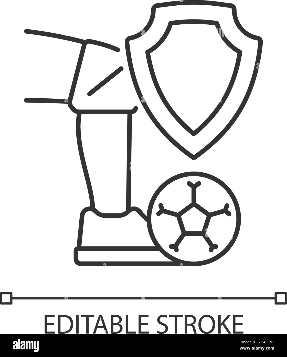 Sport accident insurance linear icon Stock Vector Image & Art Alamy