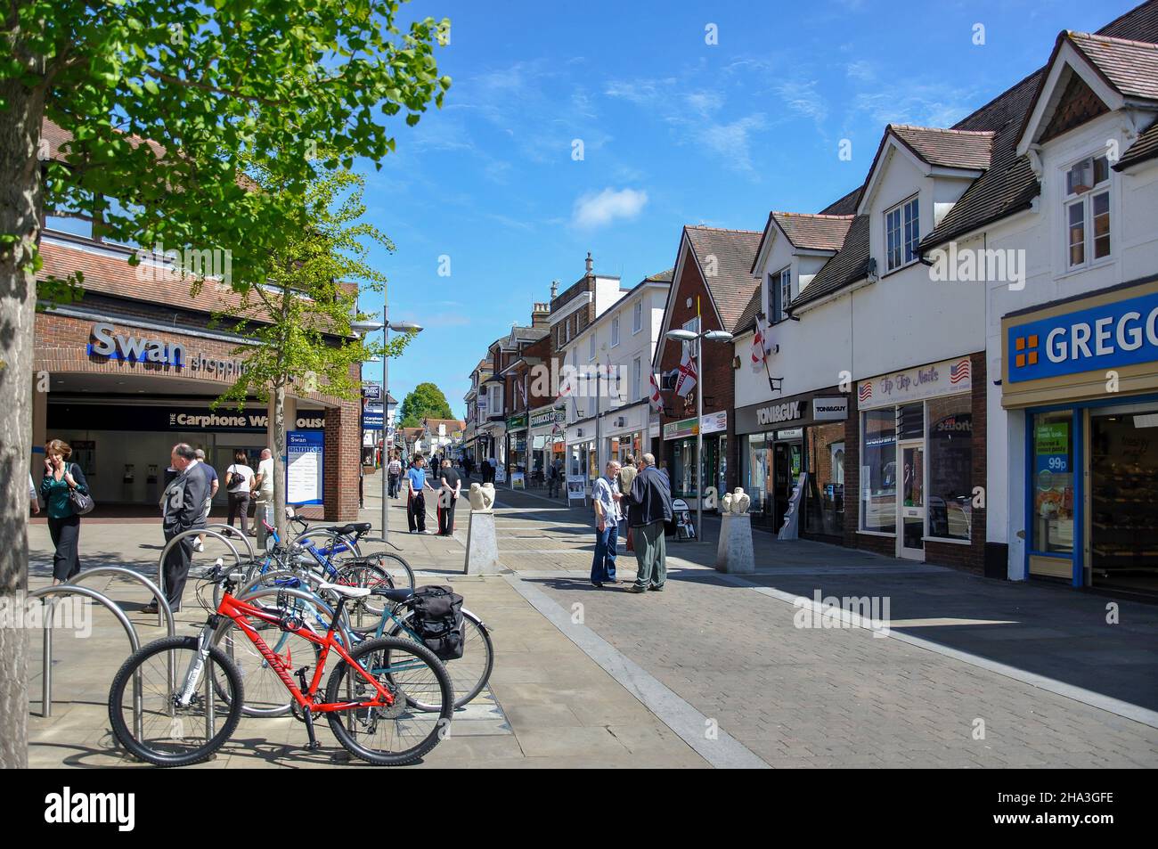 High Street, Leatherhead, Surrey, England, United Kingdom Stock Photo