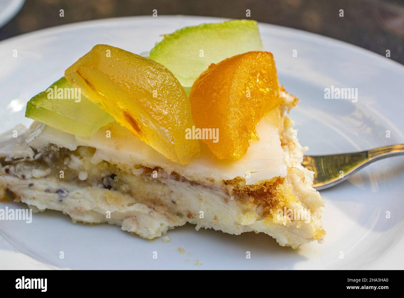 The Sicilian cassata is a very famous dessert made up of sponge cake