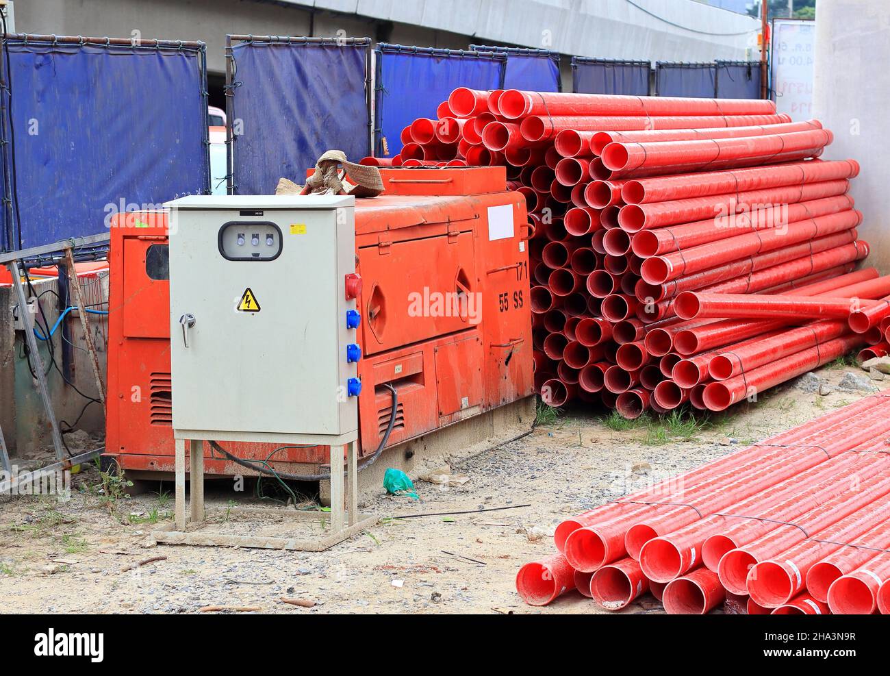 Metal controls for distribute electrical power and Red