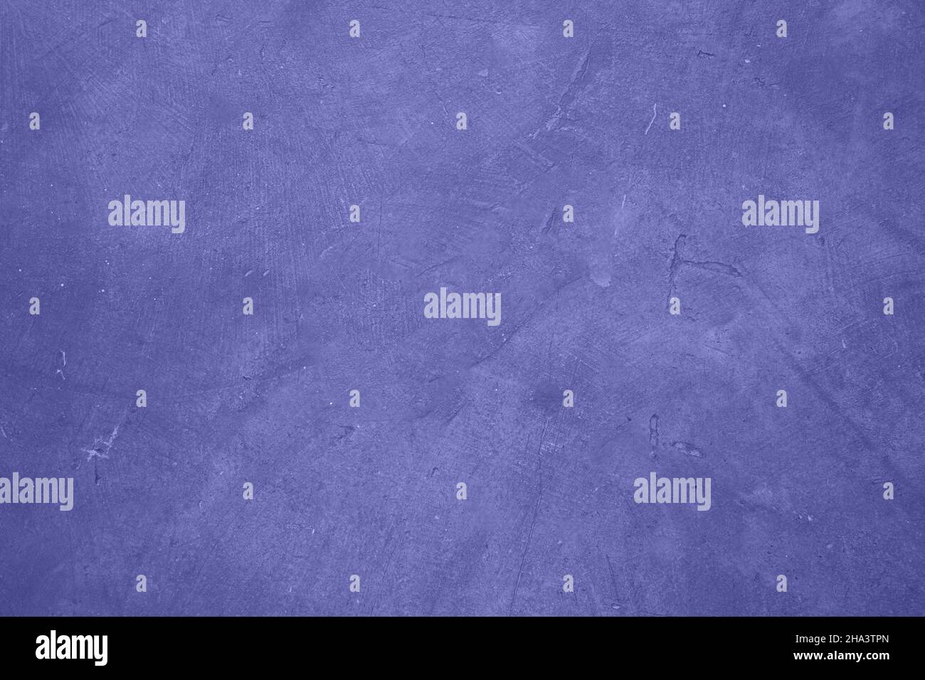 Concrete wall with scratches, purple color blue background, Color of the year 2022 violet, swatch Stock Photo
