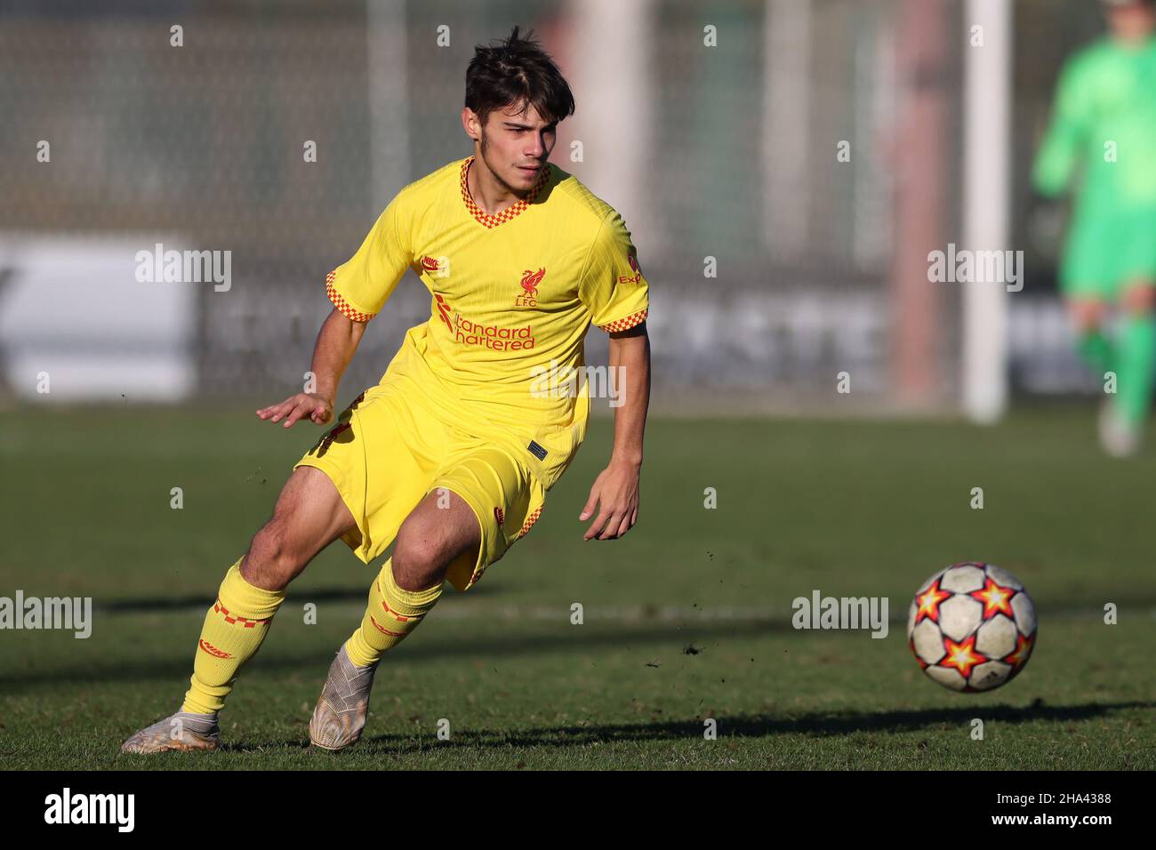 Milan, Italy. 7th Dec, 2021. Oakley Cannonier of Liverpool during the UEFA  Youth League match at
