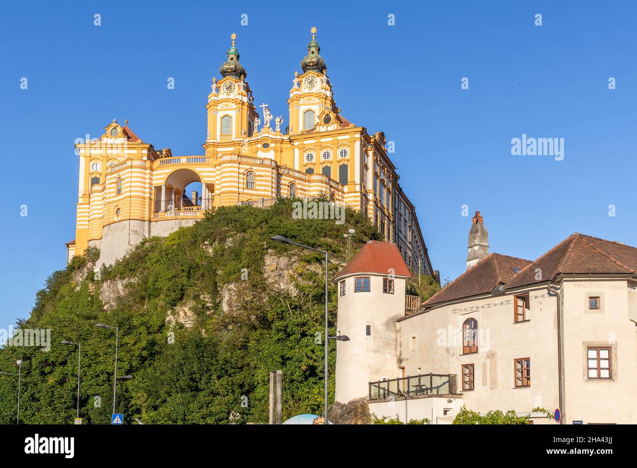 Melk Abbey, Austria baroque Benedictine monastery castle. Stock Photo