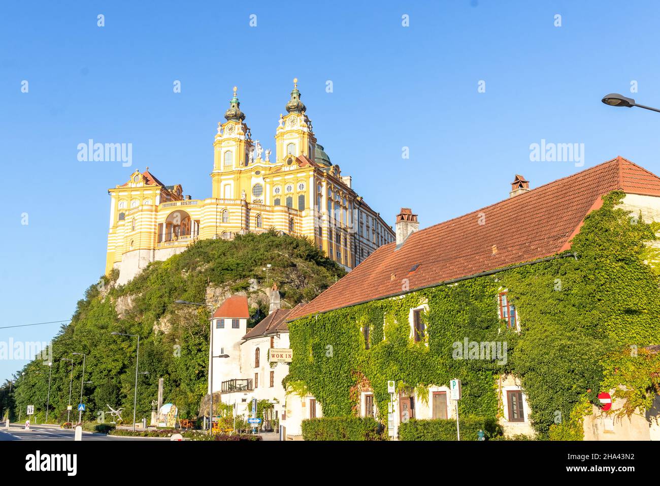 Melk Abbey, Austria baroque Benedictine monastery castle. Stock Photo