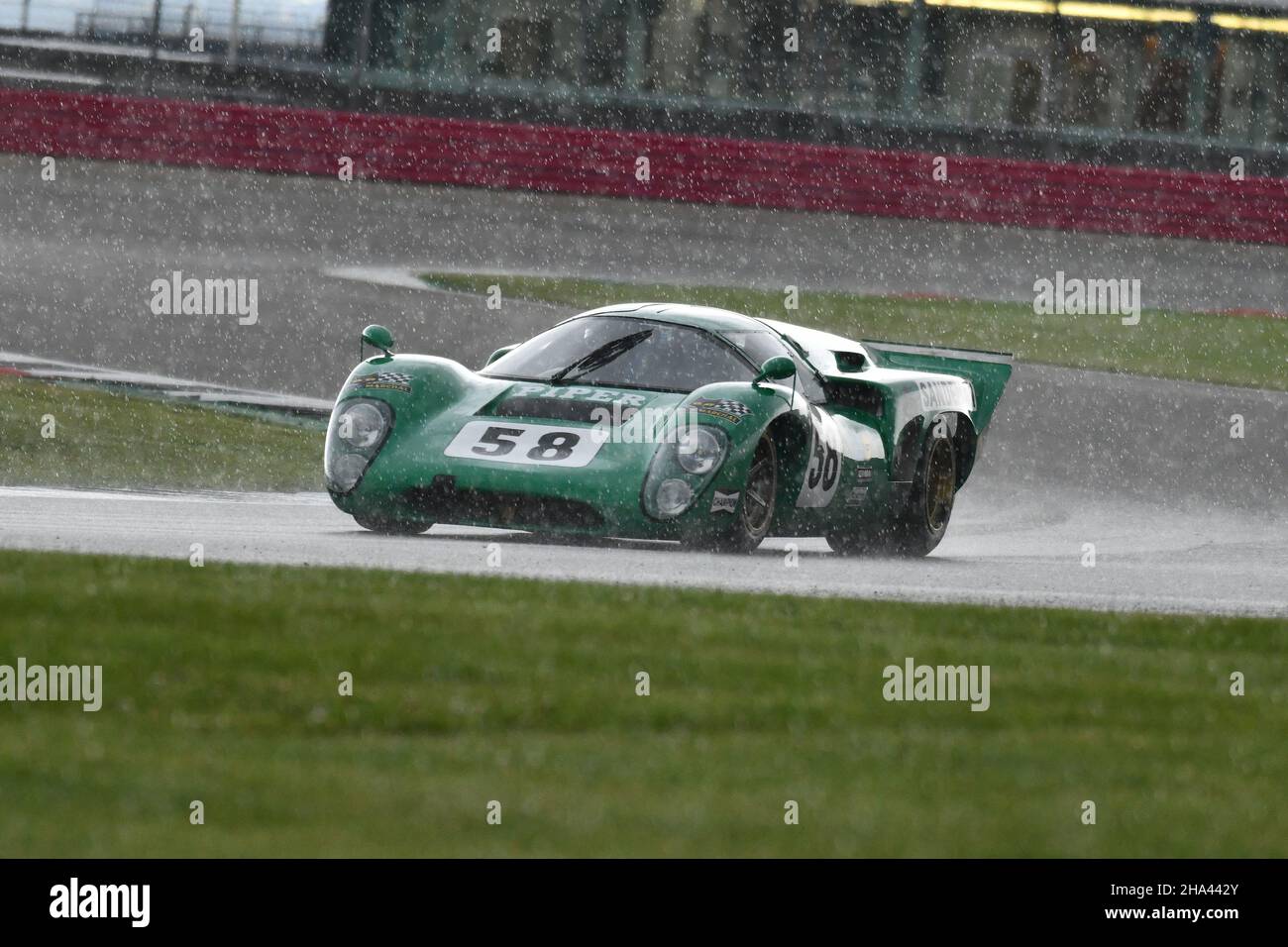 heavy rain, Andrew Haddon, Shaun Lynn, Lola T70 Mk3B, Yokohama Trophy ...