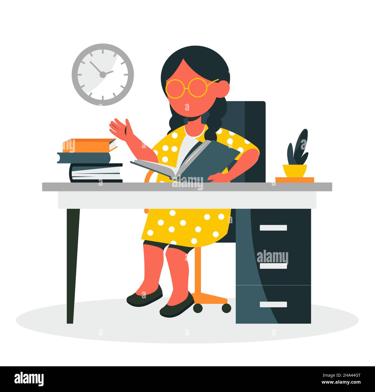 Concept of office routine Stock Vector Image & Art Alamy