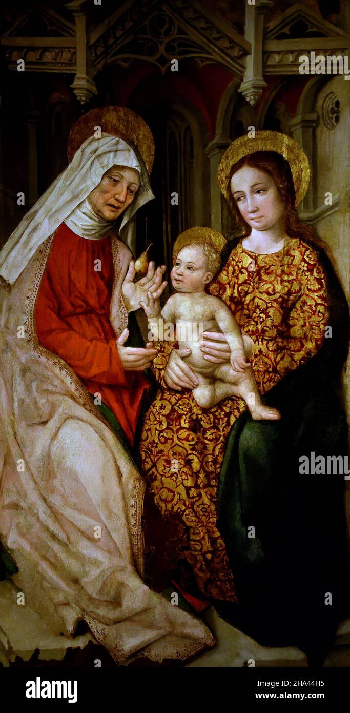 The virgin and child with saint anne hires stock photography and