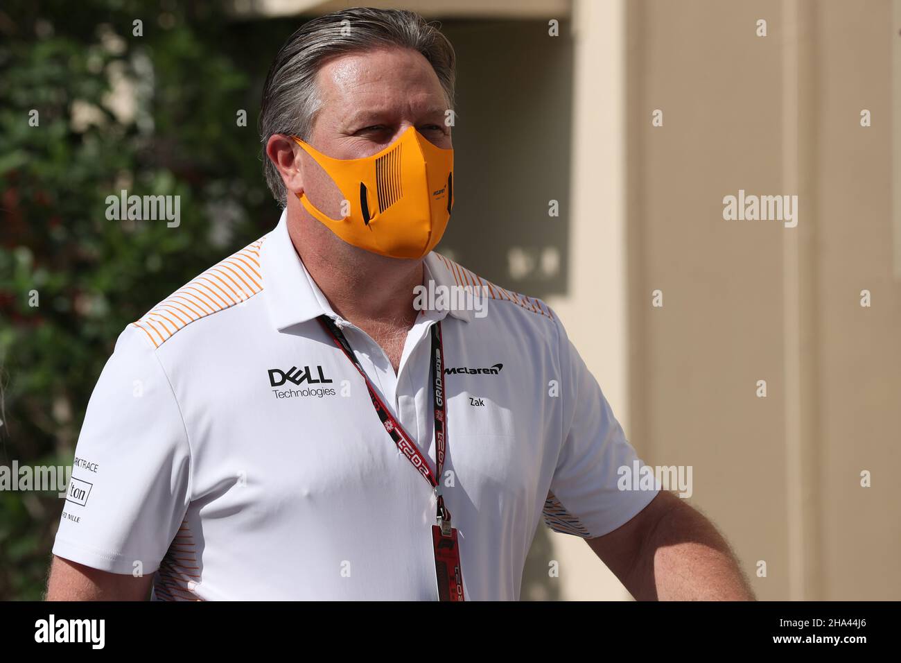 Abu Dhabi, UAE. 10th December 2021; Yas Marina Circuit,  Abu Dhabi, United Arab Emirates: FIA Abu Dhabi F1 Grand Prix, practice day: Zak Brown, Executive Director of McLaren Technology Group Credit: Action Plus Sports Images/Alamy Live News Stock Photo