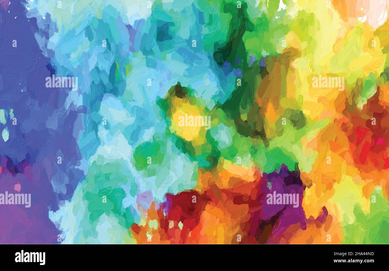 Watercolor multicolored spot paint pastel vector eps Stock Vector