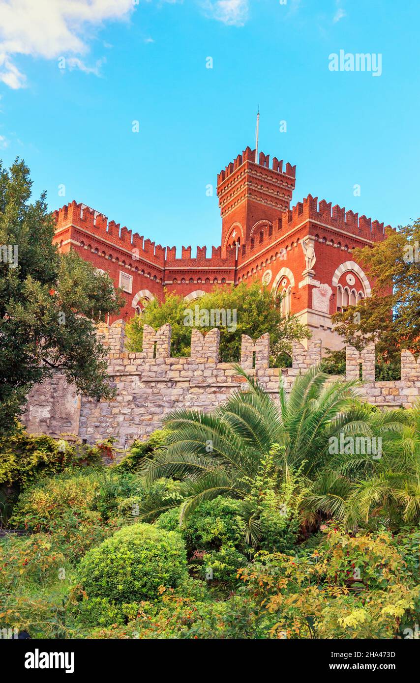 Genoa Castle D'albertis castle hi-res stock photography and images - Alamy