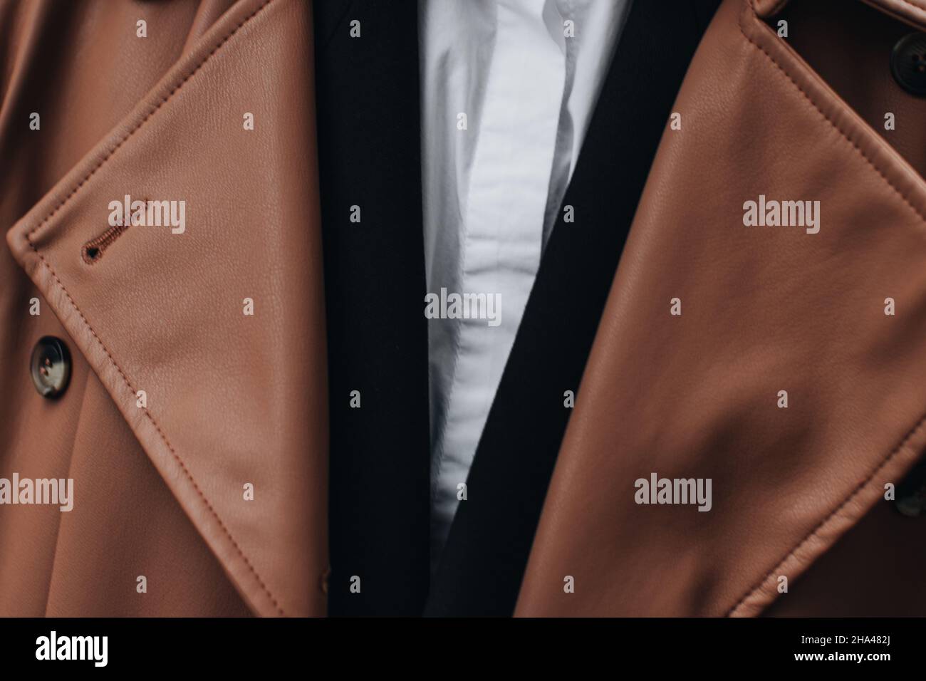 Leather coat hi-res stock photography and images - Alamy
