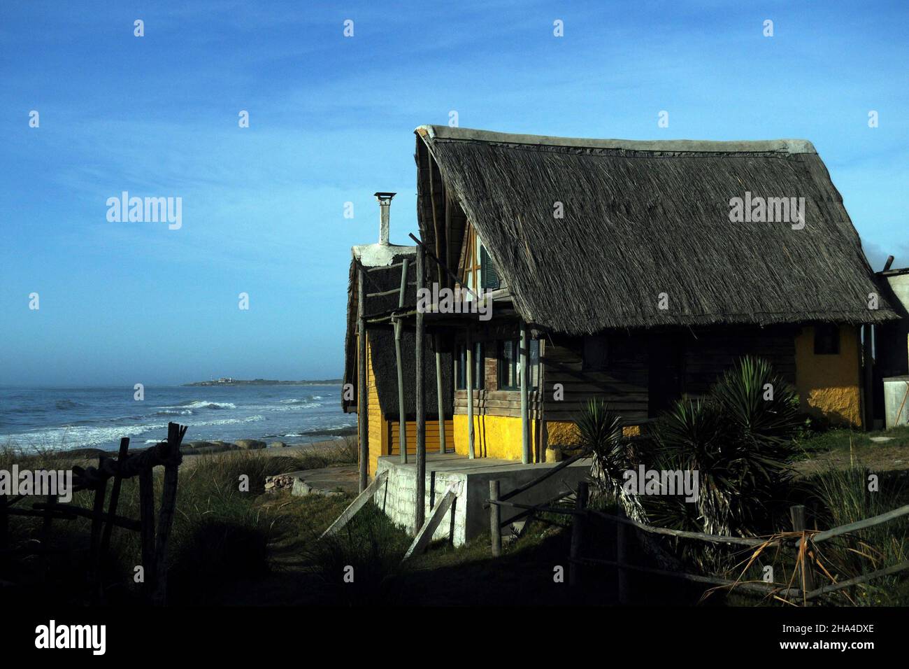 Coastal landscape of Punta del Diablo Stock Photo