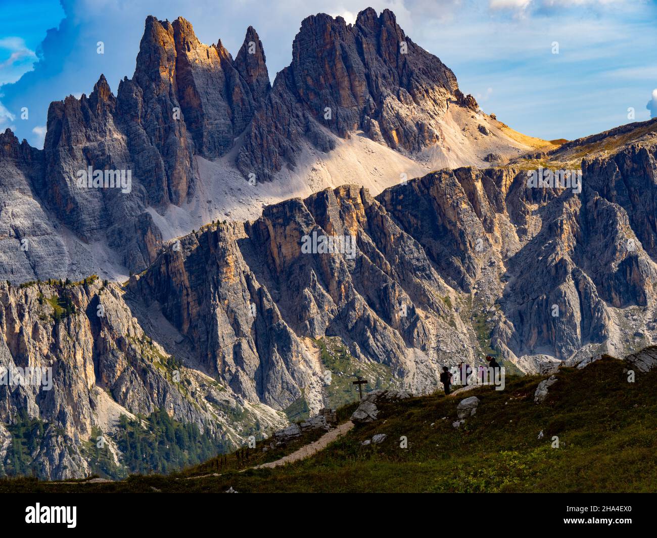 Tofana mountains in Italy Dolomites Stock Photo - Alamy