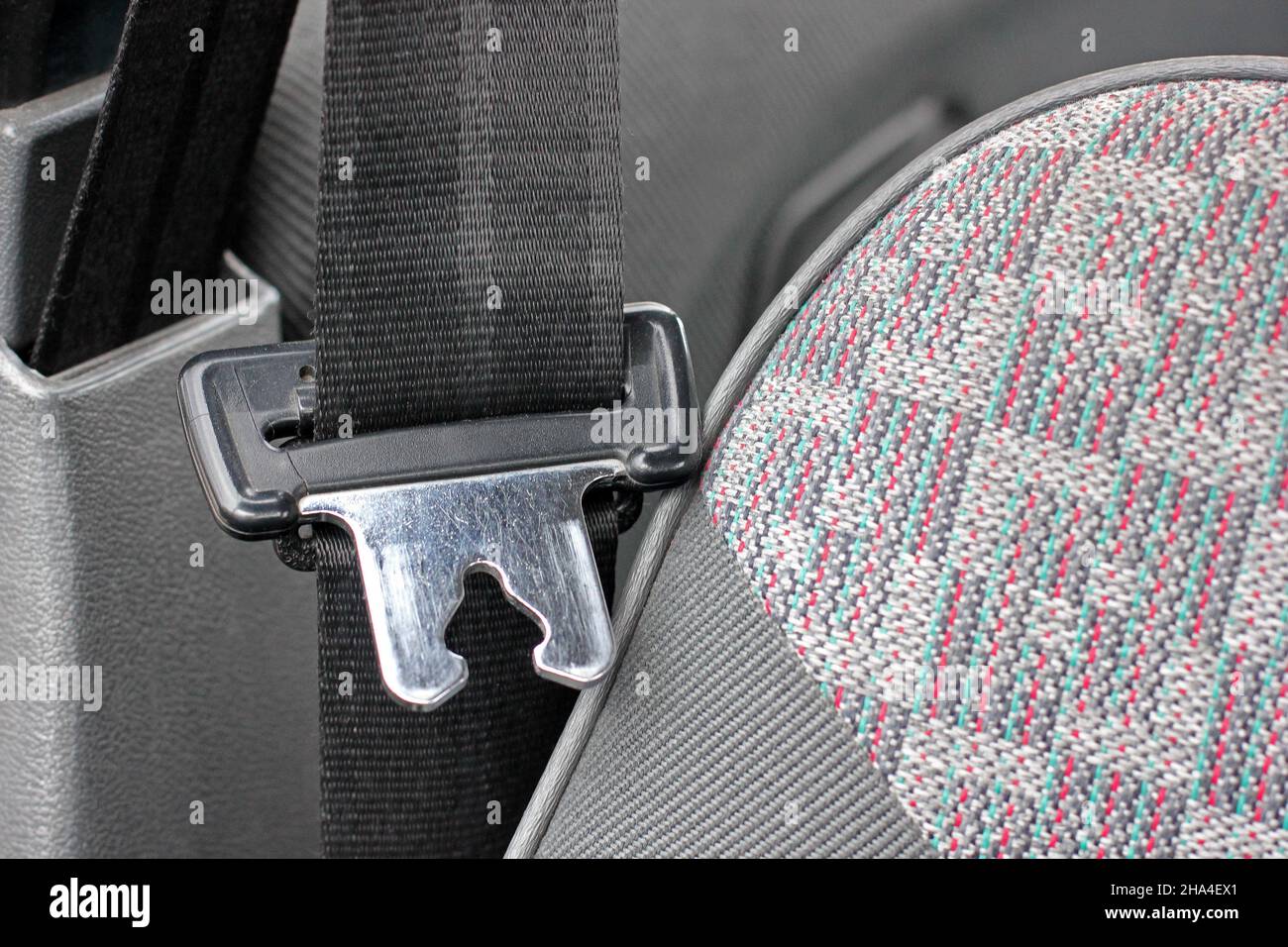 Seat belt in the car Stock Photo Alamy