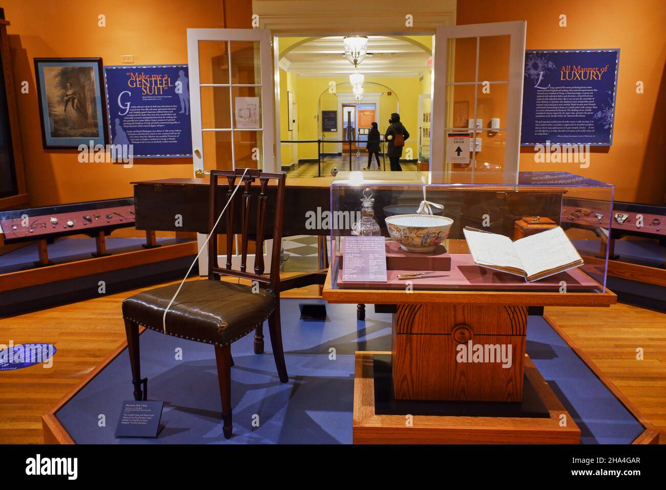 Museum in visitor center of Washington's Headquarters in Morristown