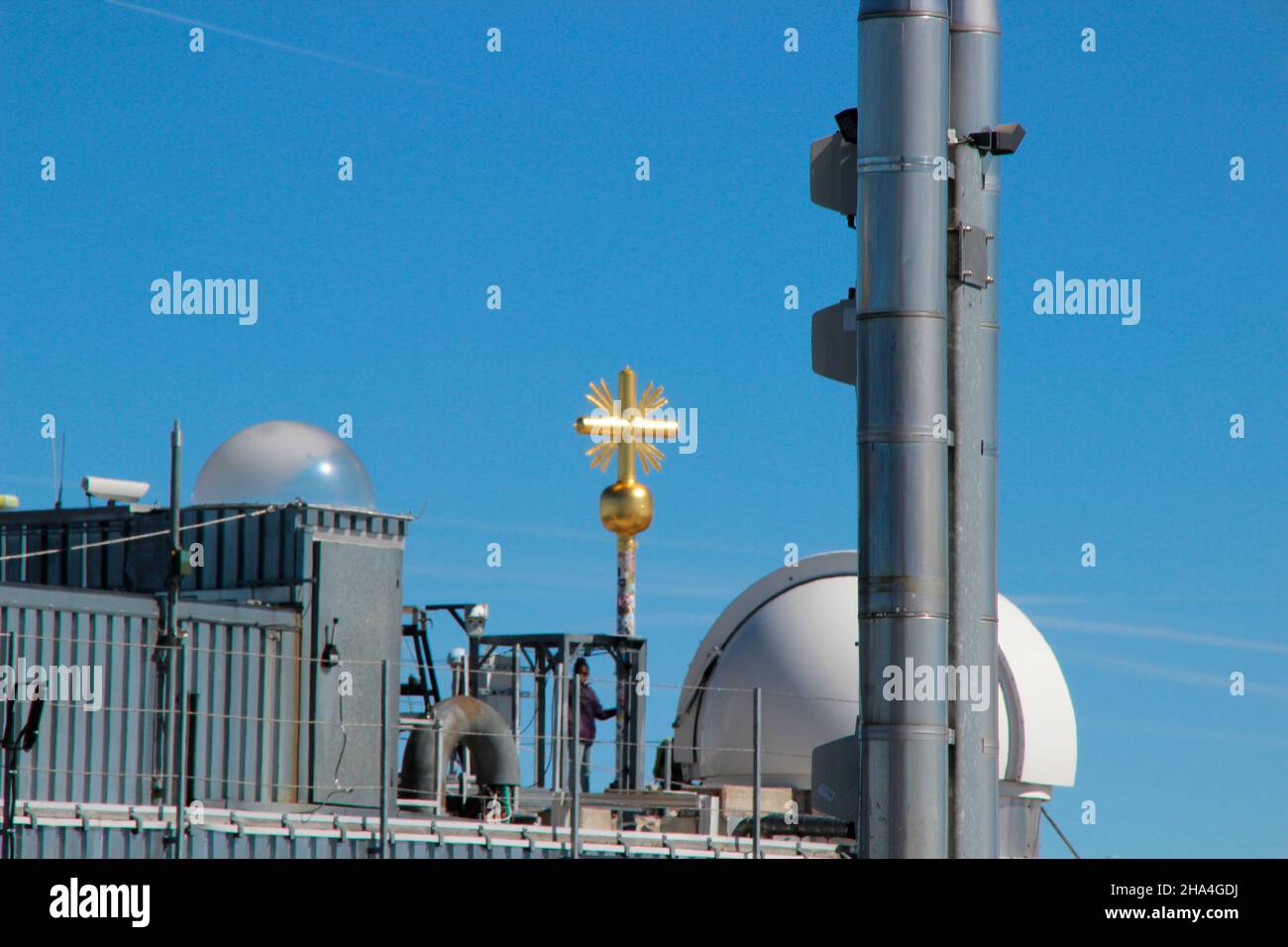 summit station,weather station,cable car,summit terrace,terrace,summit