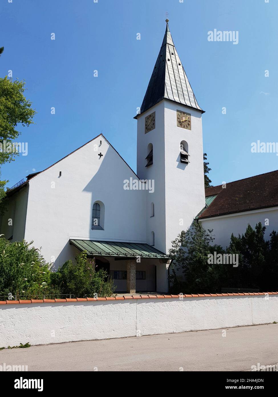 grünwald parish,st. peter and paul church,catholic parish church Stock Photo