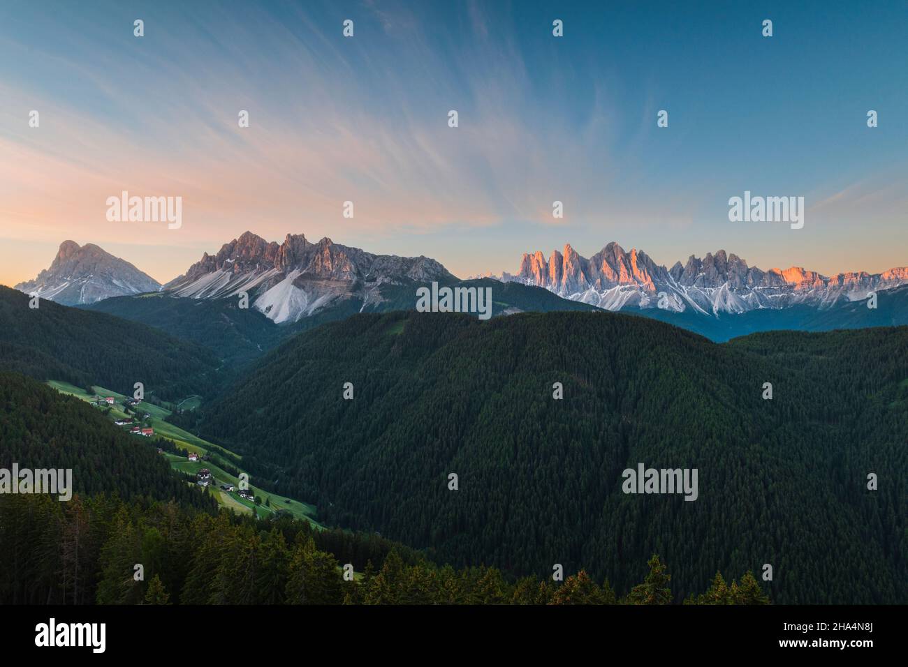 Forestis Dolomites, with amazing views of the Italian Dolomites Stock Photo