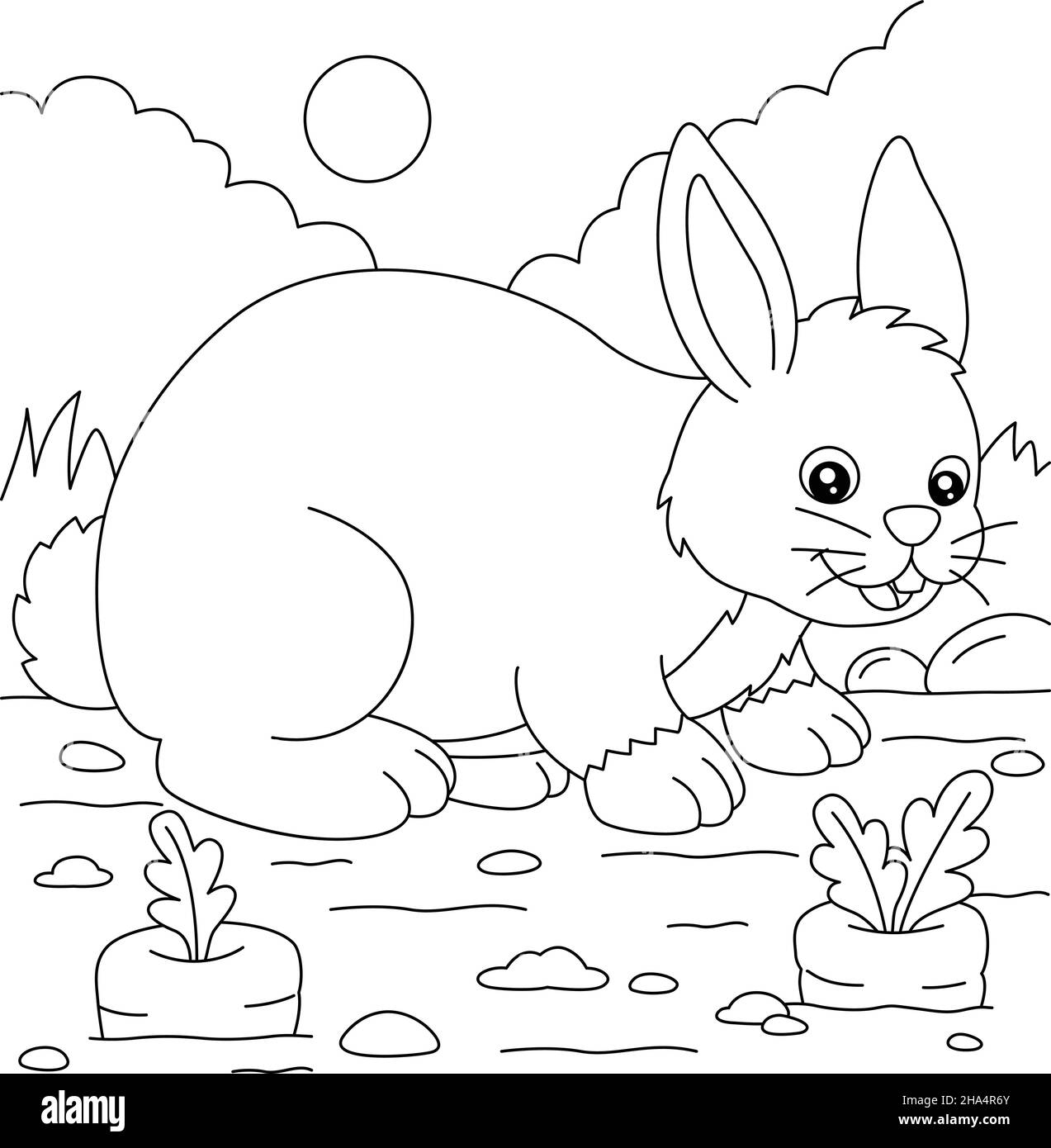 rabbit coloring page