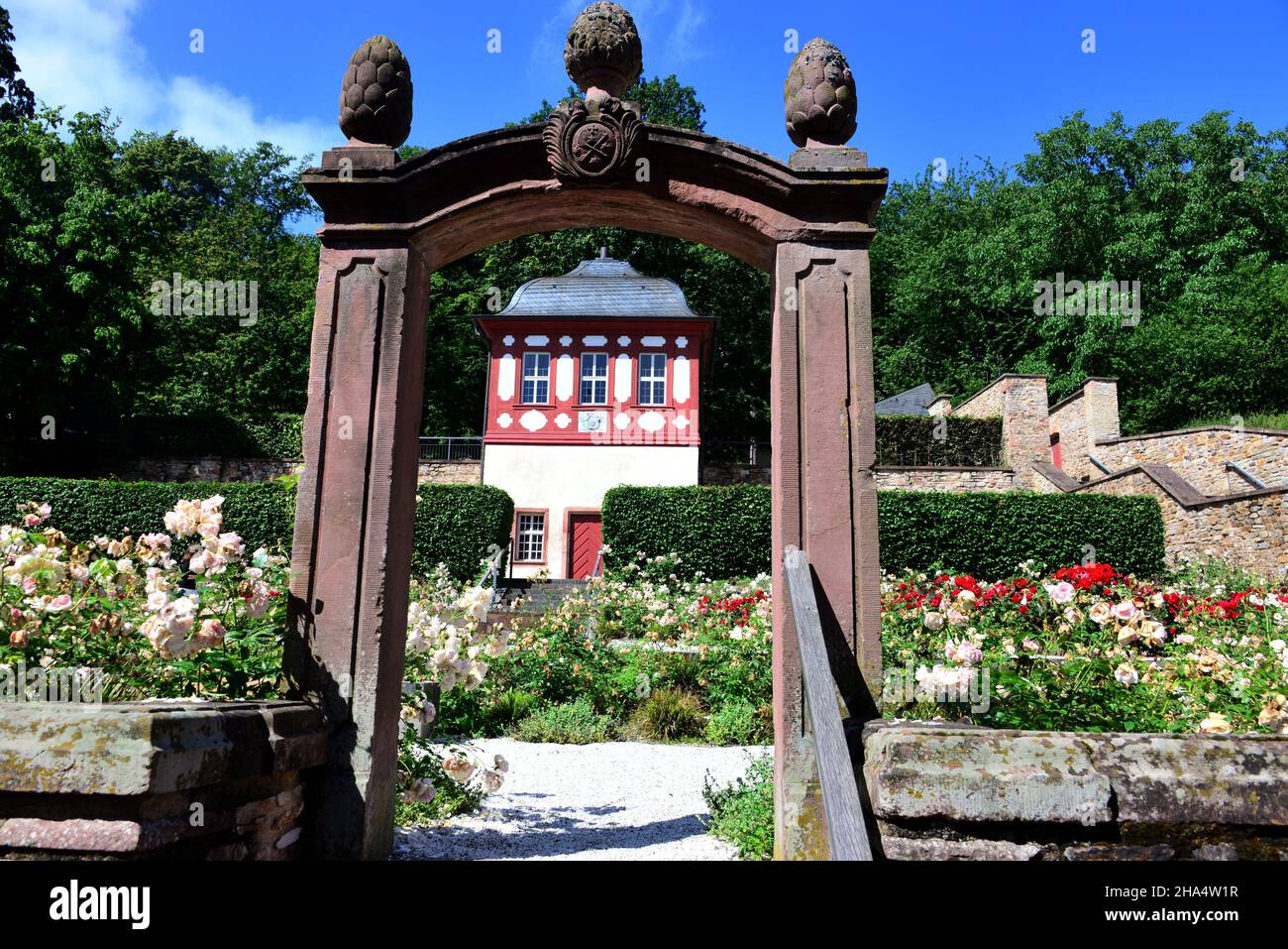 Eberbach Monastery near Eltville am Rhein, Hesse, Germany Stock Photo