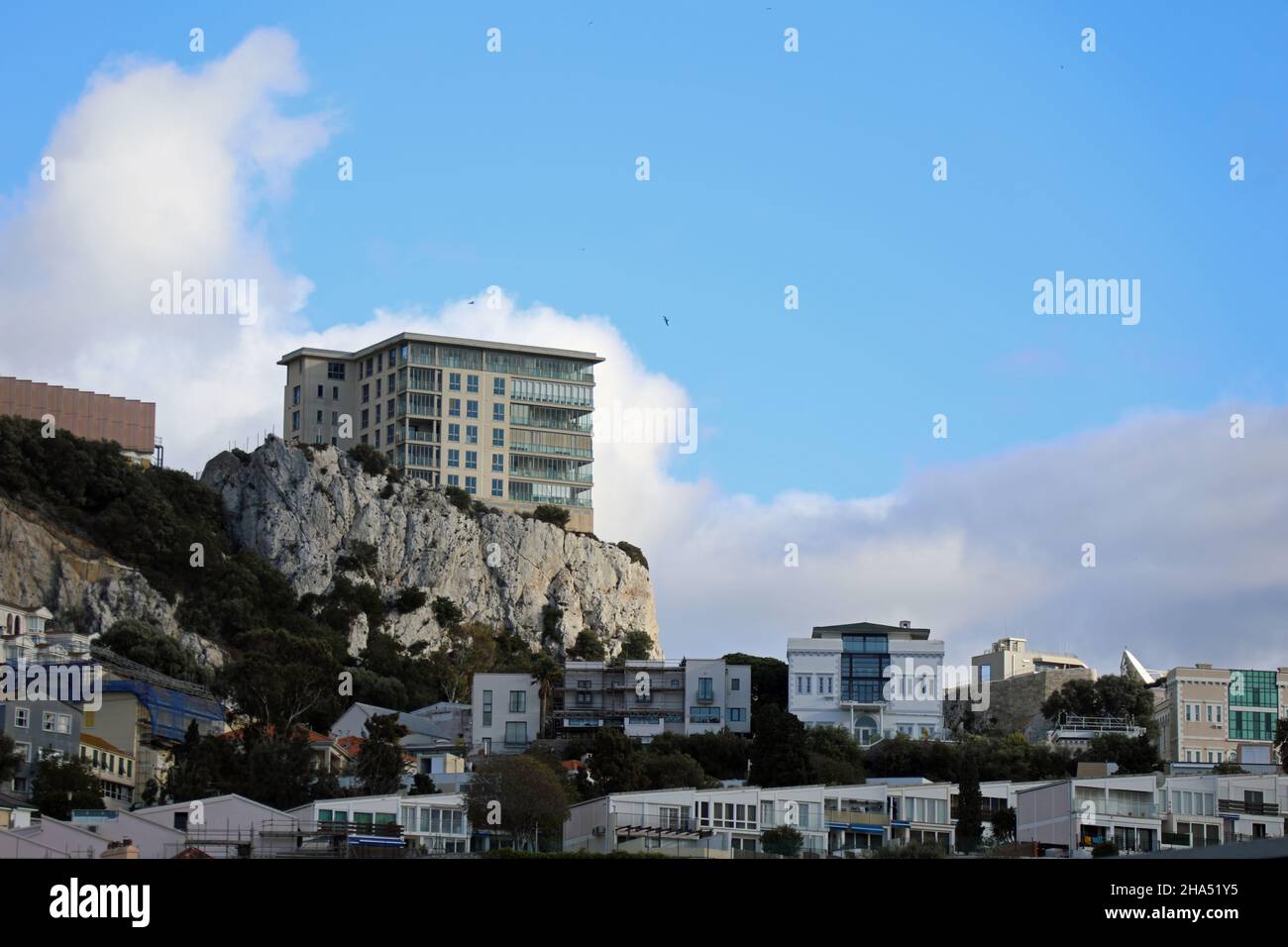 High end luxury property in the south district of Gibraltar Stock Photo
