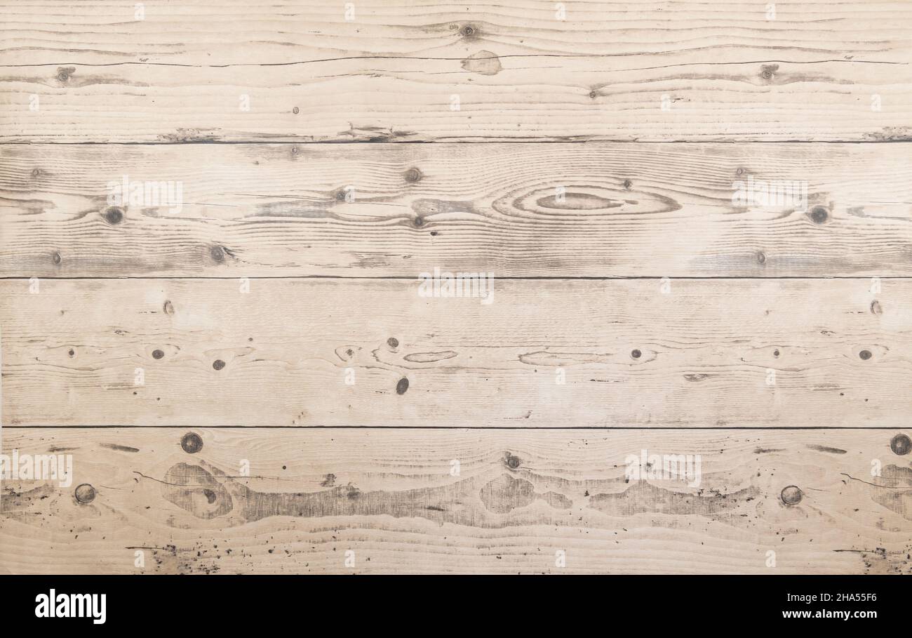 Light wood background panorama for background creation. Stock Photo