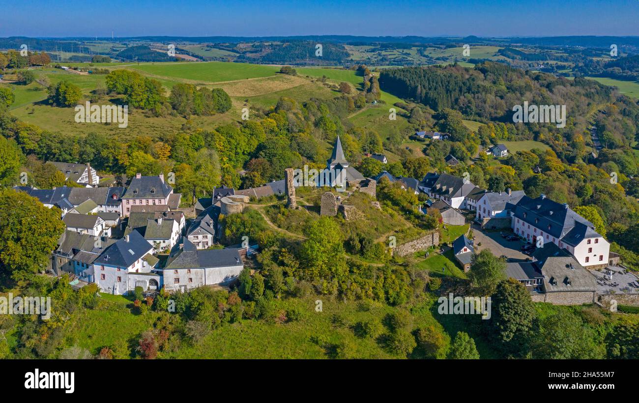 kronenburg near dahlem,eifel,north rhine-westphalia,germany Stock Photo