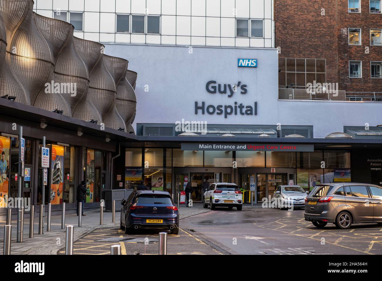 Guys Hospital entrance in London Stock Photo