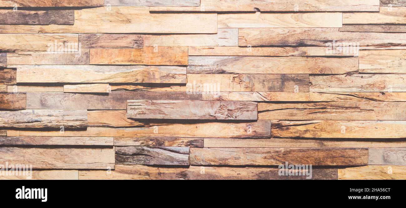 Light wood background panorama for background creation. Stock Photo