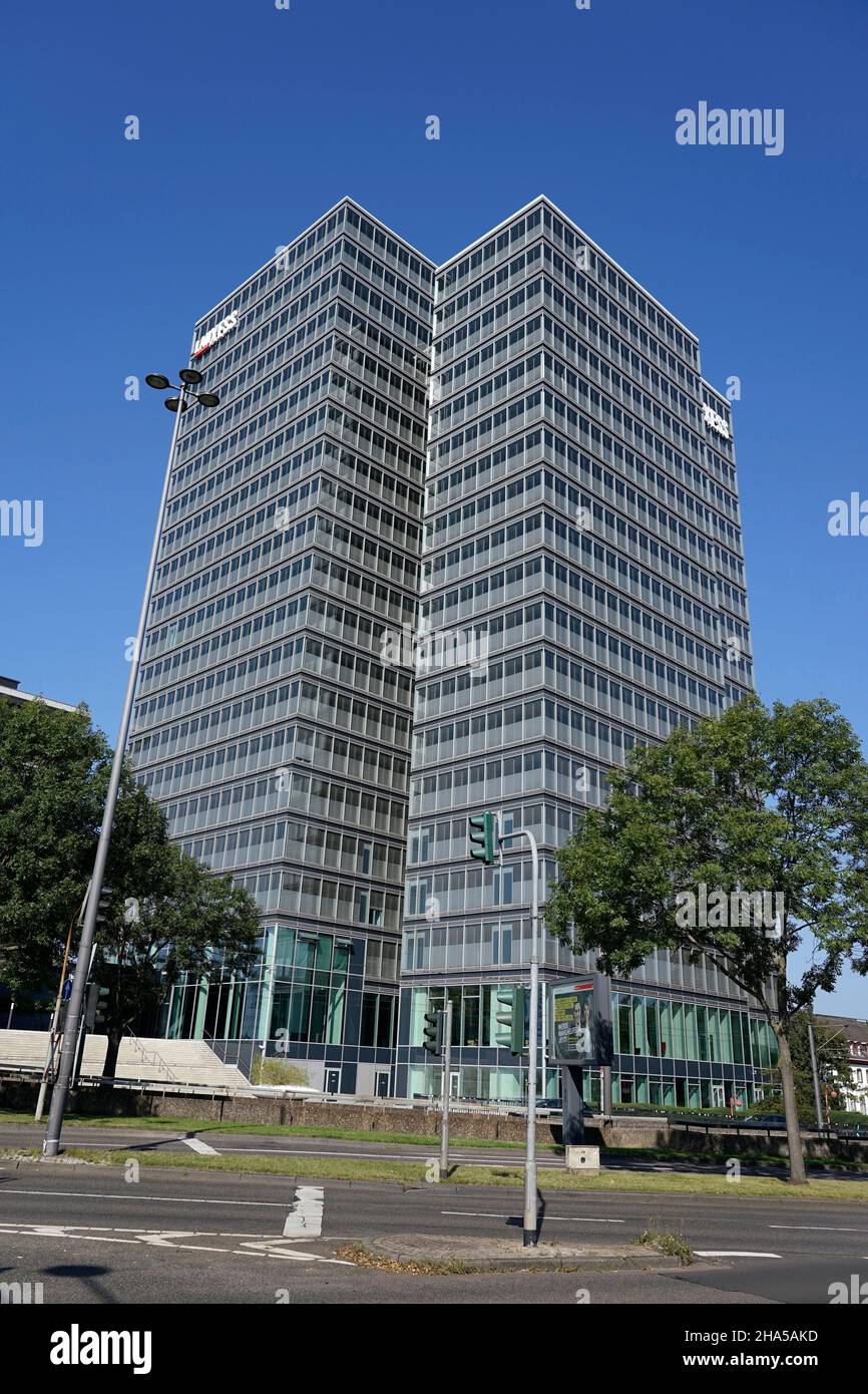 Modern office buildings and rhein tower hi-res stock photography and ...