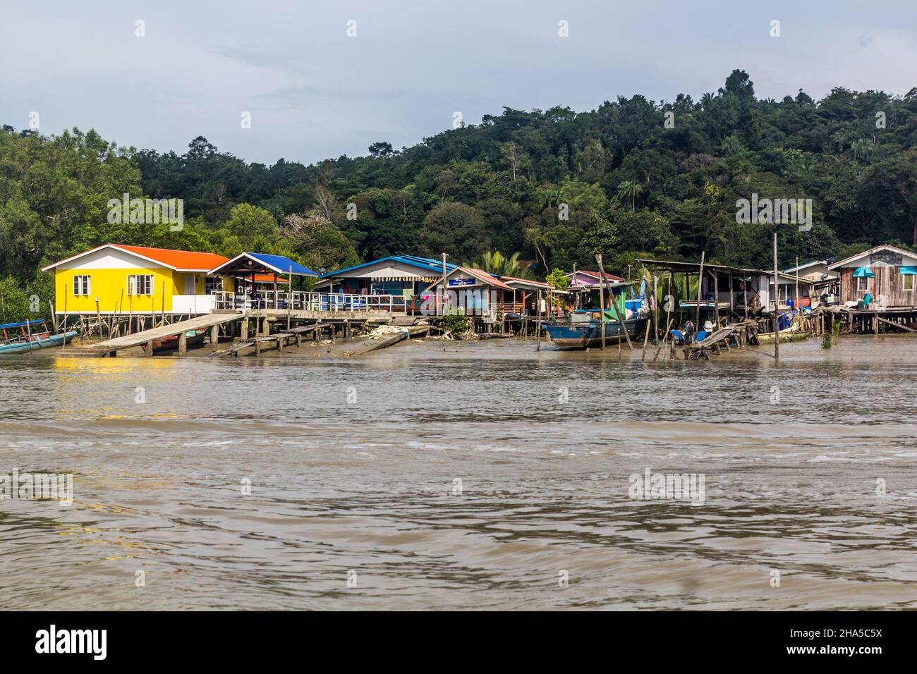 Stilt houses of Bako village, Sarawak, Malaysia Stock Photo Alamy