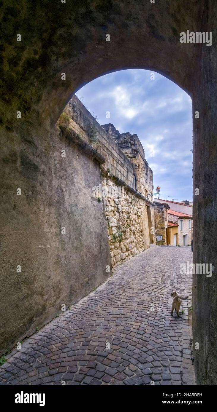 former fortifications in fleury d'aude. Stock Photo