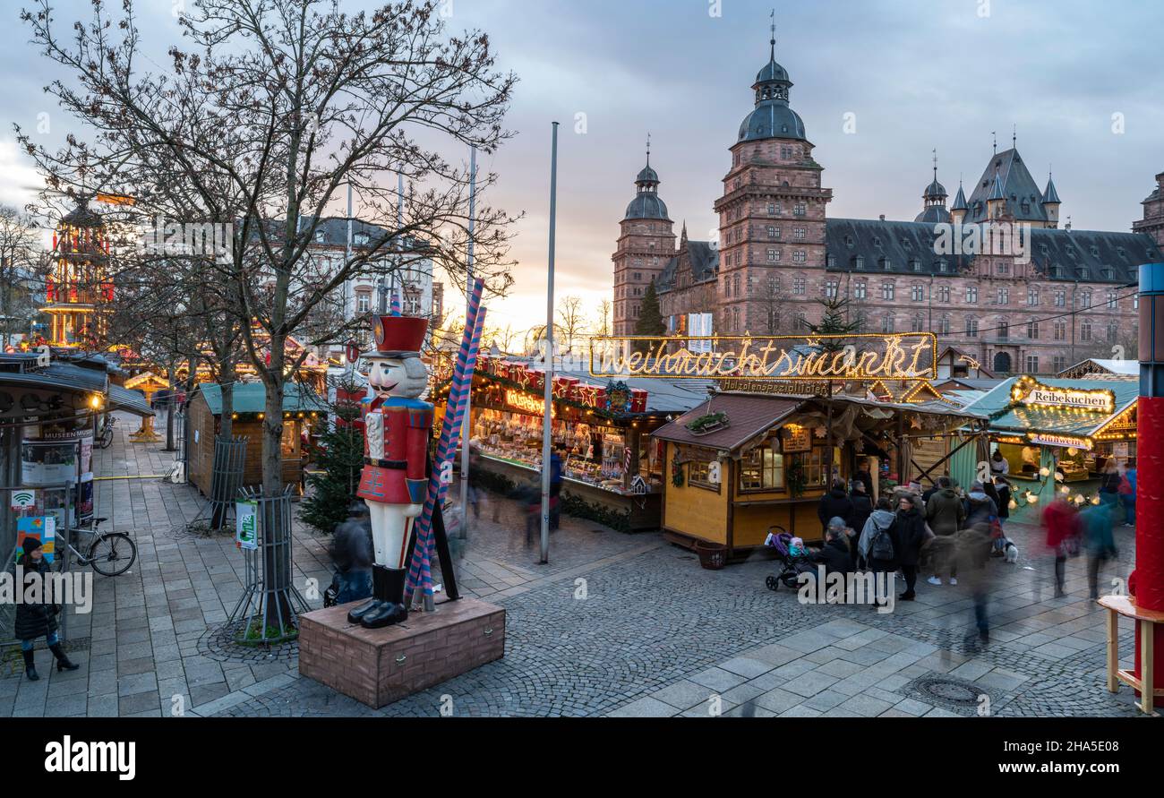 Christmas market in aschaffenburg hires stock photography and images