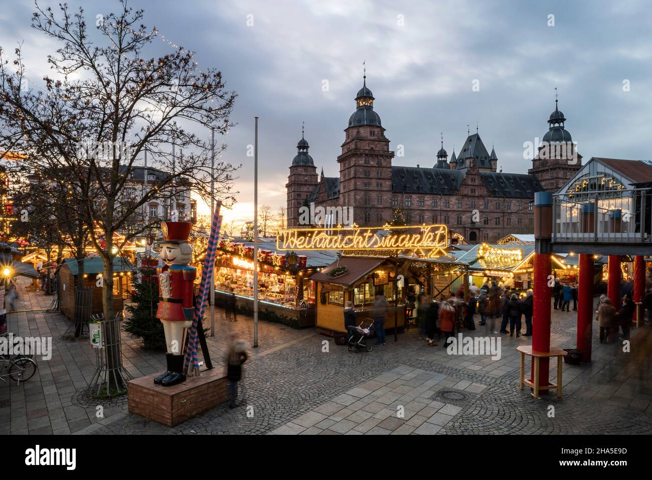 Christmas market in aschaffenburg hires stock photography and images