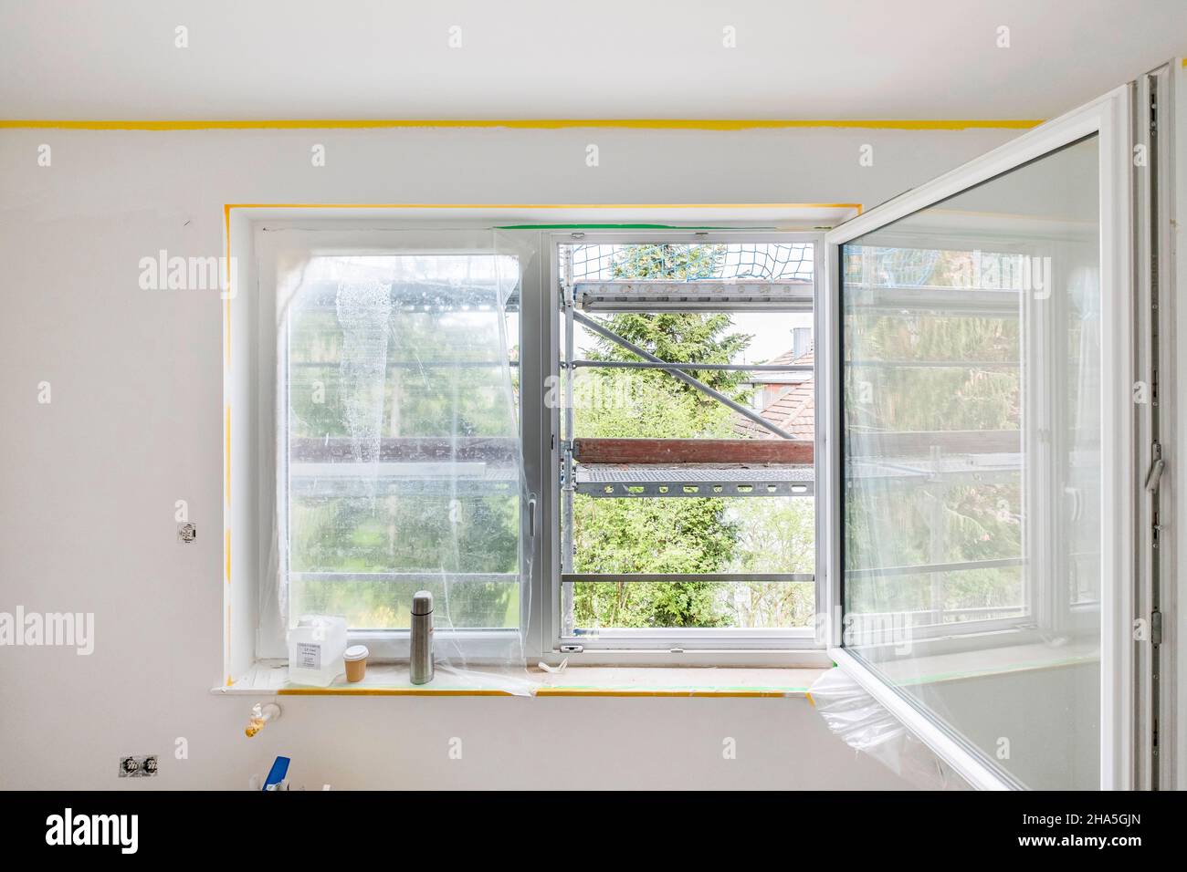 construction site,refurbishment and renovation of an apartment,open ...