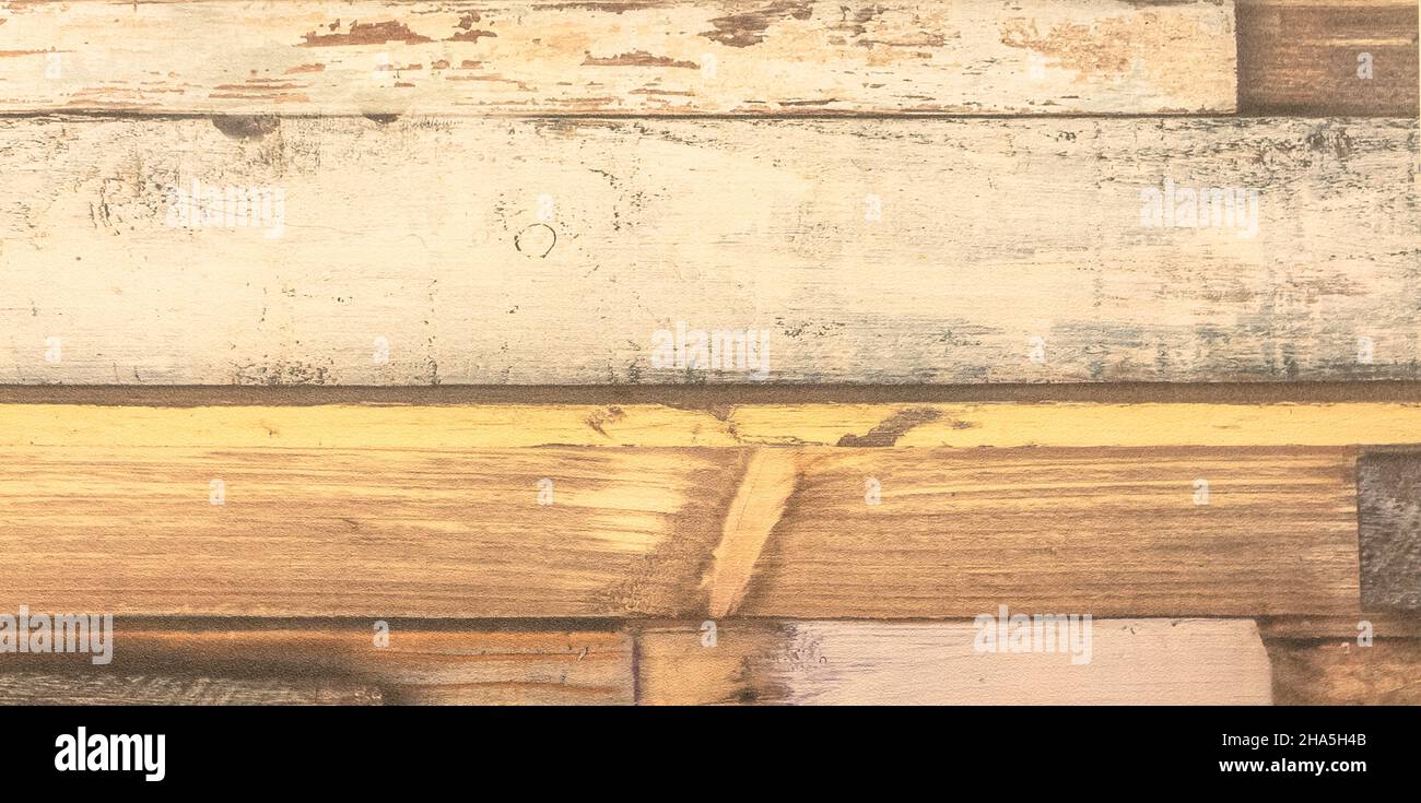 Light wood background panorama for background creation. Stock Photo