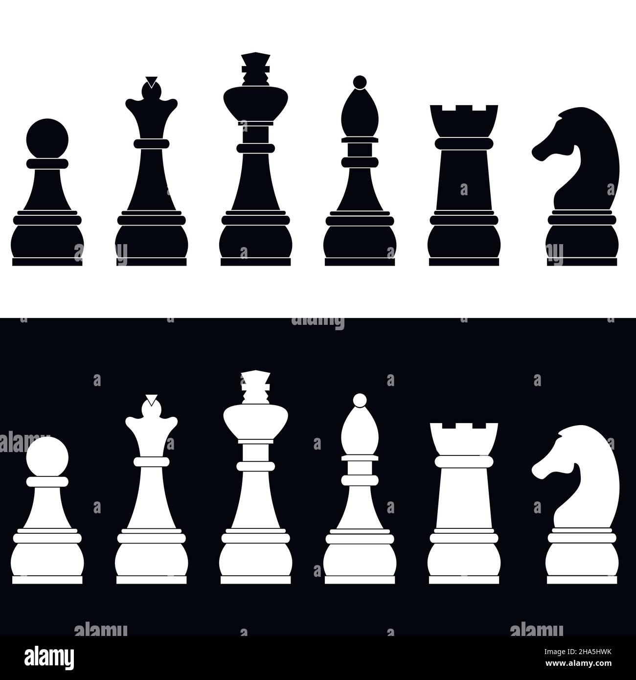 Chess piece name set stock vector. Illustration of flat - 100792310